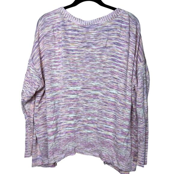 Sundance Long Sleeved Pink Cotton Knit Cardigan Women Petitie XL Pink Lagenlook - Picture 2 of 9